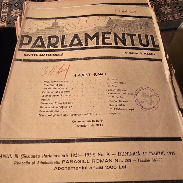 Revista Parlamentul nr.9/1929