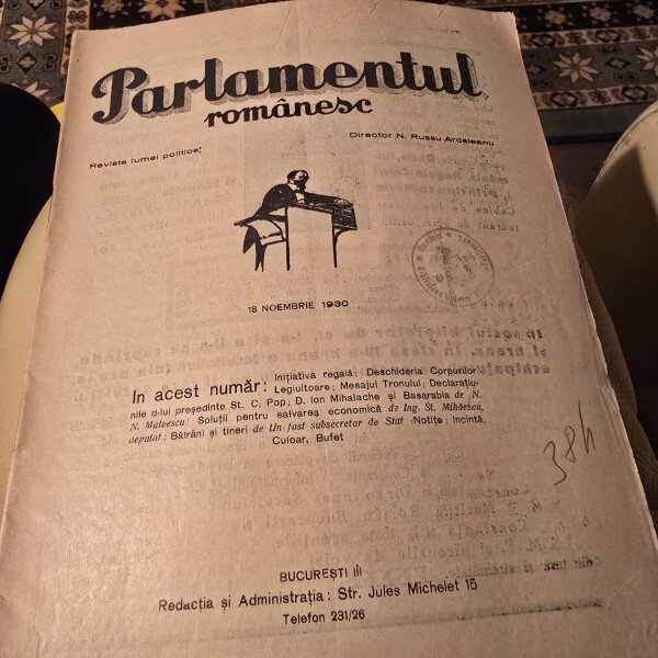 Revista Parlamentul romanesc din 18 noiembrie 1930