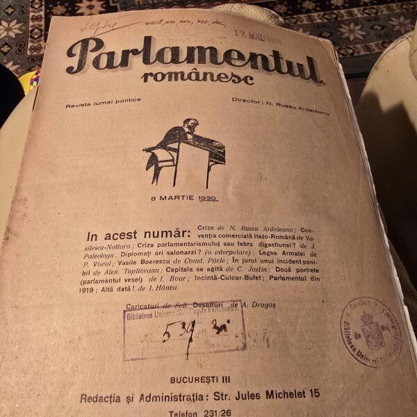 Revista Parlamentul romanesc din 8 martie 1930