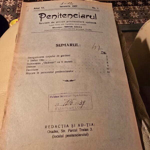 Revista Penitenciarul nr.1/1937