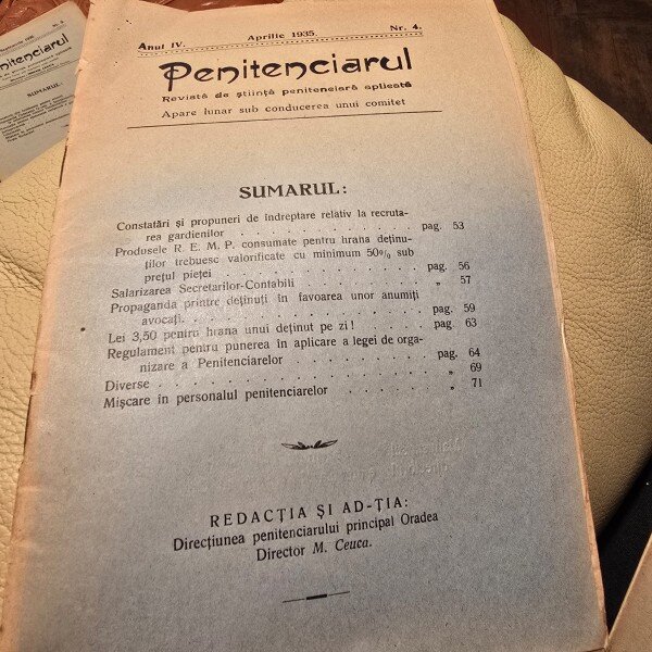 Revista Penitenciarul nr.4/1935