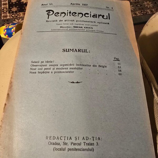 Revista Penitenciarul nr.4/1937