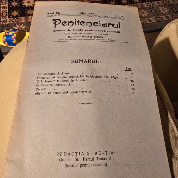 Revista Penitenciarul nr.5/1937