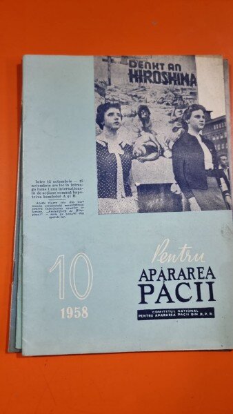 Revista Pentru Apararea Pacii Nr. 10 / 1958