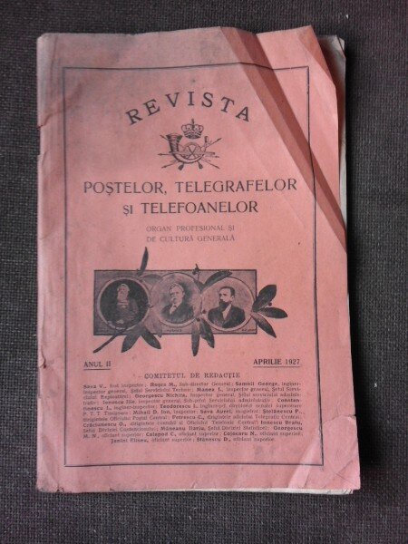 REVISTA POSTELOR, TELEGRAFELOR SI TELEFOANELOR NR.4/1927