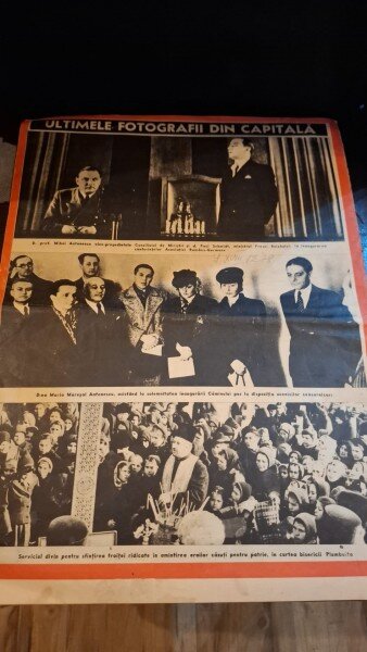 Revista Realitatea Ilustrata Nr.837 , Anul XVII 18-24 Februarie 1943 - Pe coperta Marinarii Germani si Japonezi profita de o intalnire la una din bazele comune