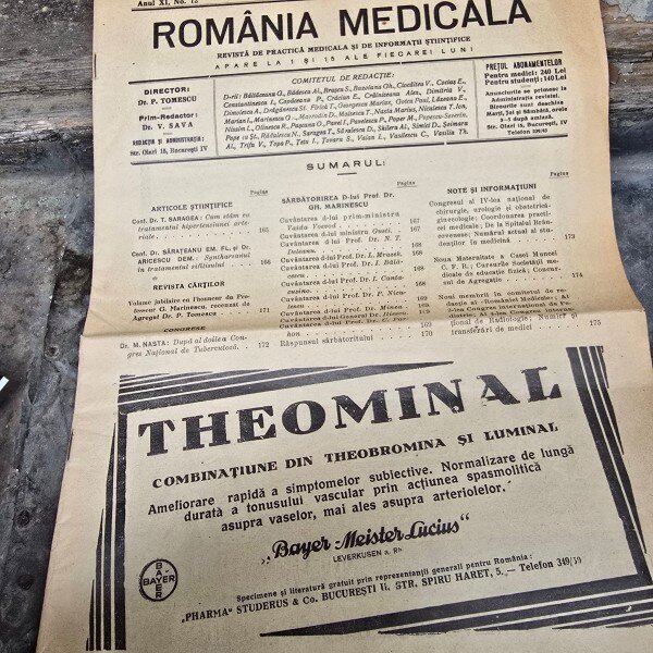 Revista Romania Medicala nr.12/1933