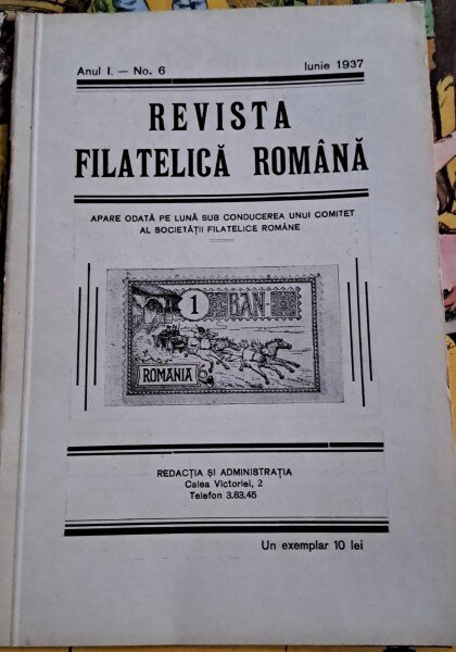 Revista Societatii Filatelice Romane, nr.6/1937