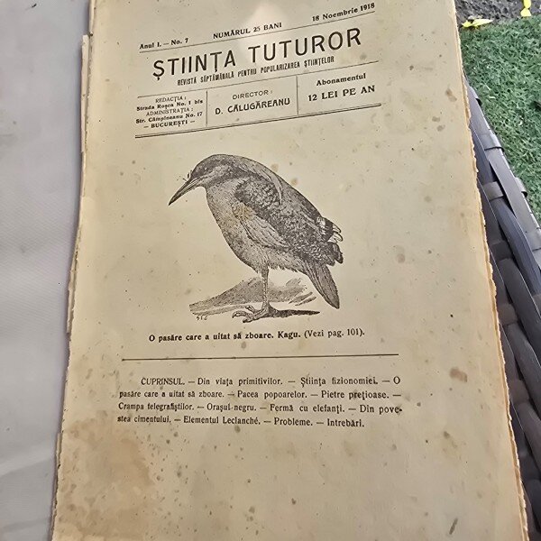 Revista Stiinta Tuturor nr.7/1918