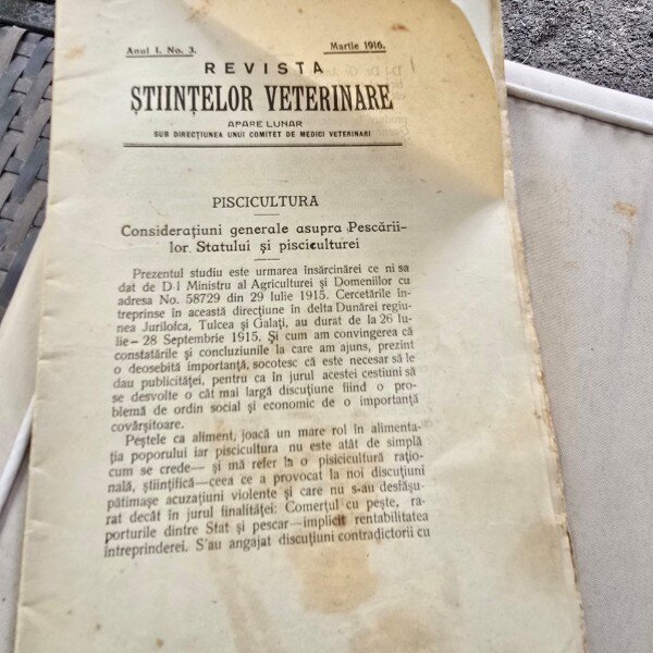 Revista Stiintelor Veterinare nr.3/1916