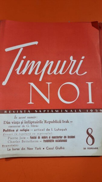 Revista Timpuri Noi Nr. 8 / 1950