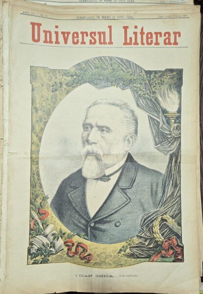 Revista Universul Literar nr.18/1897  pe coperta Ioan Ghica