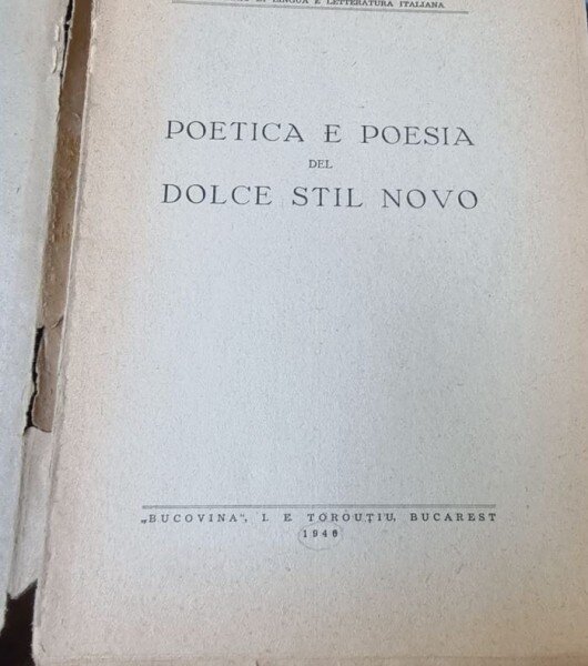 Rosetta Del Conte - Poetica e Poesia del Dolce Stil Novo