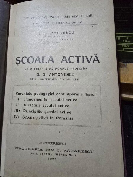 Scoala activa - I.C. Petrescu
