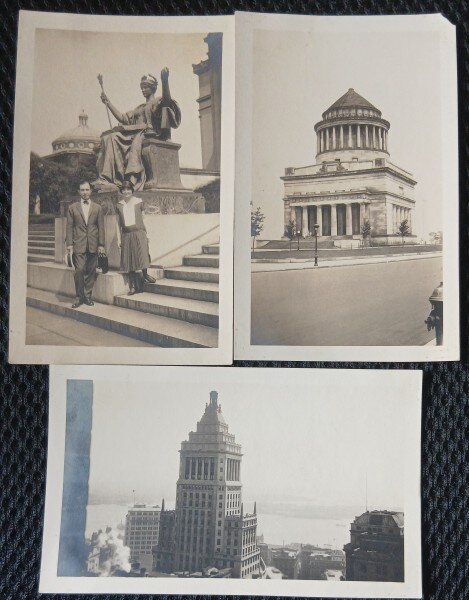 Set de 3 fotografii, vederi din New York, 1925