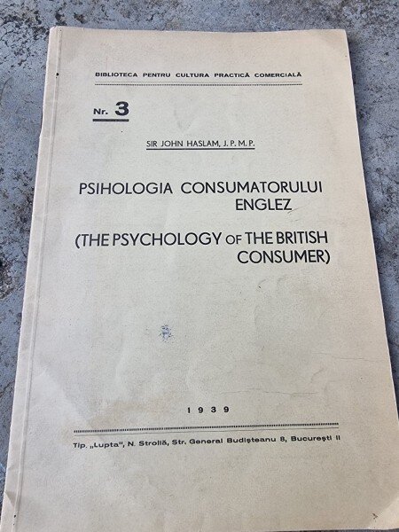Sir John Haslam - Pshologia Consumatorului Englez