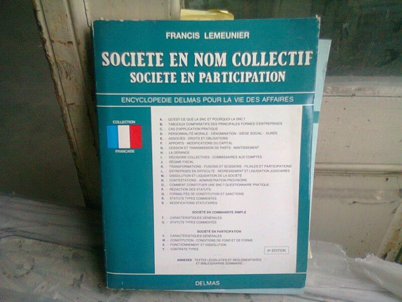 SOCIETE EN NOM COLLECTIF - FRANCIS LEMEUNIER  (CARTE IN LIMBA FRANCEZA)