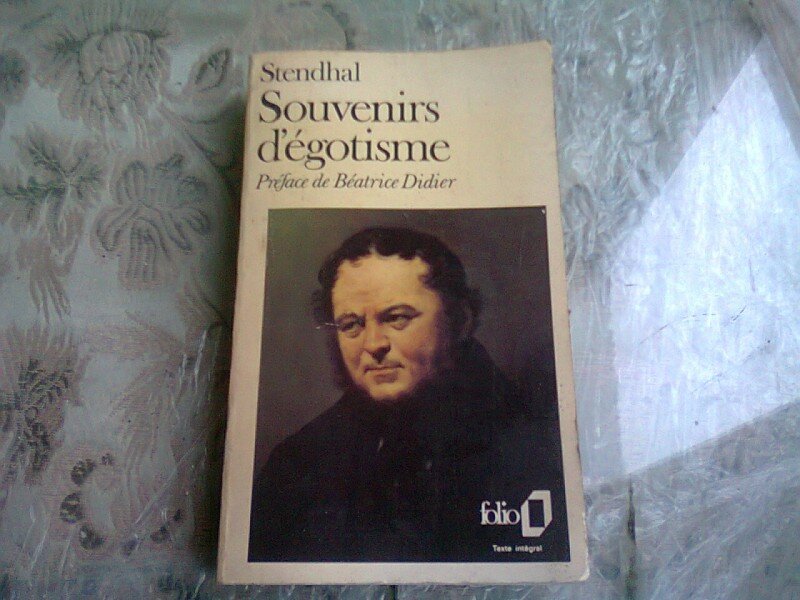 SOUVENIRS D'EGOTISME - STENDHAL  (CARTE IN LIMBA FRANCEZA)