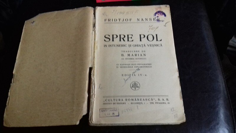 SPRE POL IN INTUNERIC SI GHIATA VESNICA - FRIDTJOF NANSEN