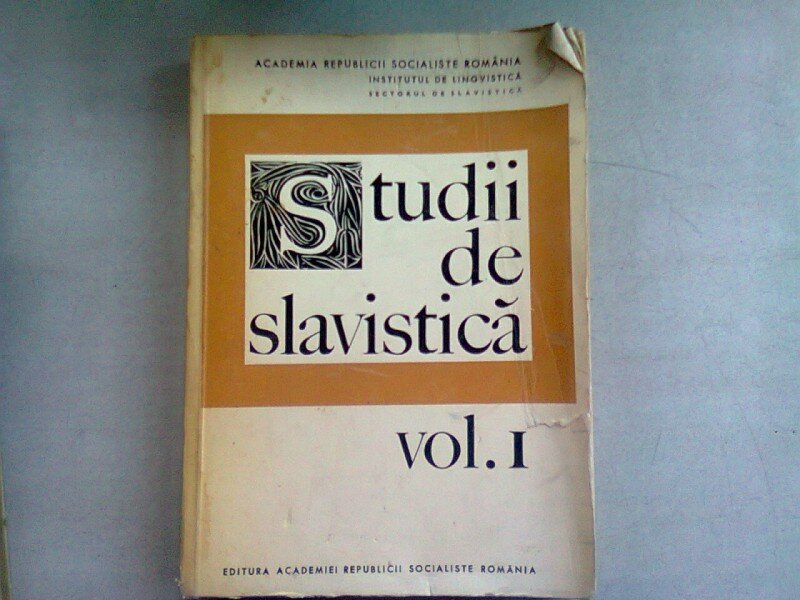 STUDII DE SLAVISTICA   VOL.I