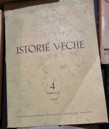 Studii si Cercetari de Istorie Veche Tomul 17 Nr 4 1966