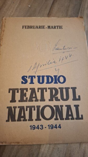 Studio Teatrul National 1943-1944 Februarie Martie