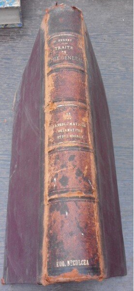 Traite de chimie generale - W. Nernst  partea a doua  (carte in limba franceza)