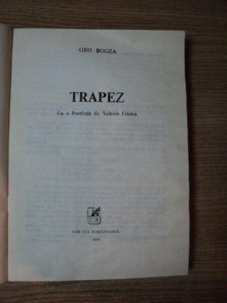 TRAPEZ DE GEO BOGZA , 1994