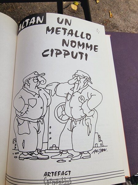 UN METALLO NOMME CIPPUTTI - ALTAN  (TEXT IN LIMBA FRANCEZA. CU DESENE, CARTE UMORISTICA)