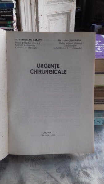 URGENTE CHIRURGICALE - FIRMILIAN CALOTA