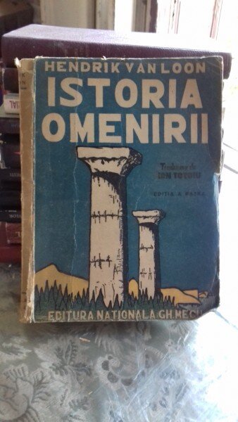 VAN LOON - STORIA DELLA UMANITA (ISTORIA OMENIRII} IN LIMBA ITALIANA {BOMPIANI 1935,ILUSTRATIILE AUTORULUI, 468 PAG COPERTI CARTONATE, SUPRACOPERTA}