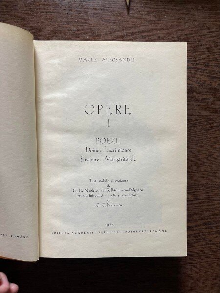 Vasile Alecsandri - Opere (volumul 1)