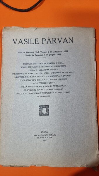 Vasile Parvan, in memoriam
