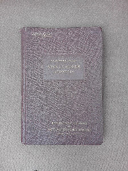 Vers le monde dEinstein - A. Sartory