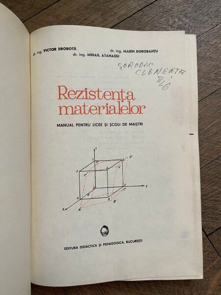 Victor Drobota - Rezistenta materialelor