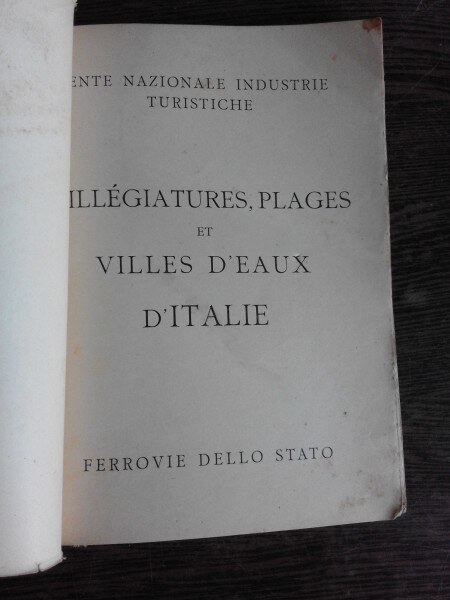 VILLEGIATURES, PLAGES ET VILLES D'EAUX D'ITALIE  (CARTE DE FOTOGRAFIE)