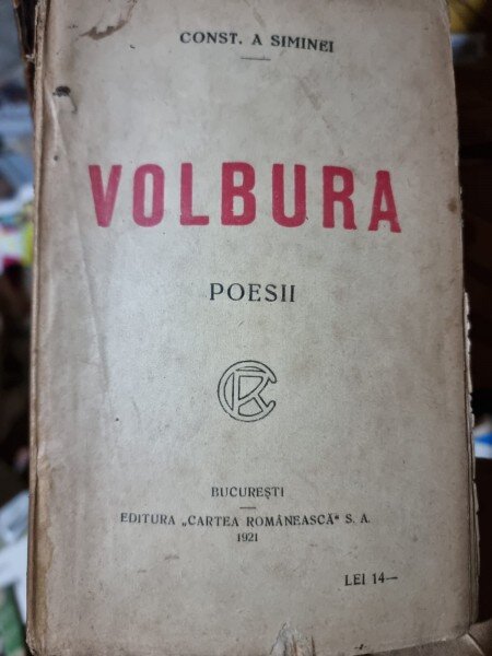Volbura - Const. A Siminei  poezii