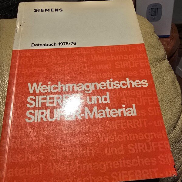 Weichmagnetisches SIFFERIT-und SIRUFER-material datenbuch 1975-76