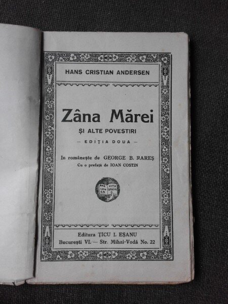 ZANA MARII SI ALTE 2 POVESTIRI - C.H. ANDERSEN