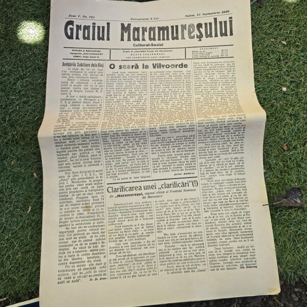 Ziarul Graiul Maramuresului nr.161/27 septembrie 1936