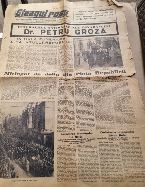 Ziarul Steagul Rosu din 11 ianuarie 1958