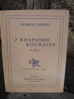 2 RHAPSODIE ROUMAINE - GEORGES ENESCO PARTITURA (2 RAPSODIE ROMANA - GEORGE ENESCU)