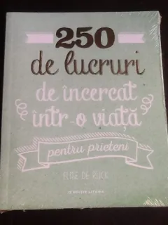 250 de lucruri de incercat intr-o viata pentru prieteni - Elise de Rijck