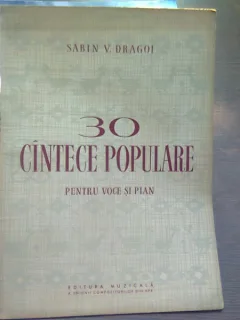 30 de cantece populare pentru voce si pian - Sabin V. Dragoi