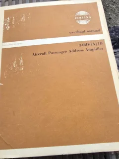 346D-1A/1B Aircraft Passenger Address Amplifier, overhaul manual