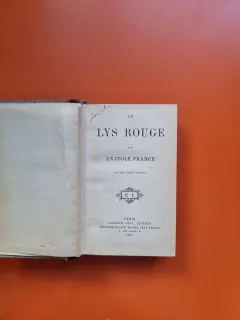 Le Lys Rouge - Anatole France