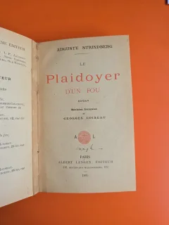 Le Plaidoyer d un Fou - Auguste Strindberg