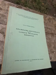Grammaire Historique de la Langue Française - Conf. dr. Teodora Cristea