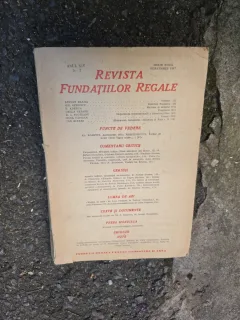 Revista Fundațiilor Regale - Lucian Blaga, G. Oprescu, F. Aderca, Cella Serghei, D. Lucianu, Nina Cassian, Ion Biberi