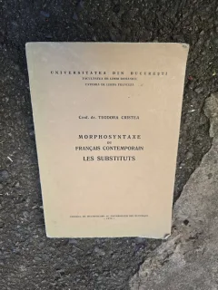 Morphosyntaxe du français contemporain: Les substituts - Conf. dr. Teodora Cristea